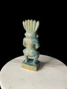 Hand-Carved God Bes Statue: Egyptian Art Home Decor - Image 4