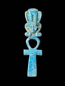 Egyptian Goddess Hathor Column with Ankh key of life symbol - Image 4