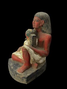 Basalt Egyptian God Horus Statue: High Priest Art Decor - Image 4