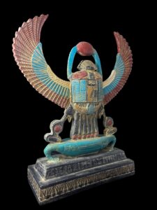 Large Egyptian Winged Scarab: Altar Meditation Home Decor - Image 4