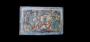 Ancient Egyptian Stone Art Relief: Pharaonic Mythology Home Decor - Image 4