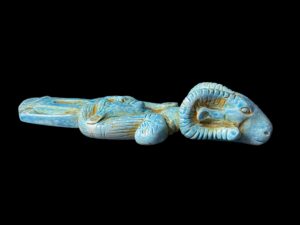 Goddess Hathor with Ram head God Khnum made in Egypt - Image 4