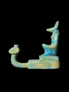 Anubis Statue: Egyptian Jackal God of Afterlife, Hammer Stone - Image 4