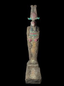 Egyptian God Sobek Statue: Crocodile God with Eye of Horus - Image 4