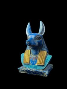 Egyptian God Anubis Stone Statue - Handmade Ancient Egypt Decor - Image 4