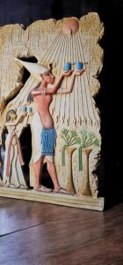 Ancient Egyptian Royal Devotion - Akhenaten's Family Worshipping the Sun God Atun - Image 4
