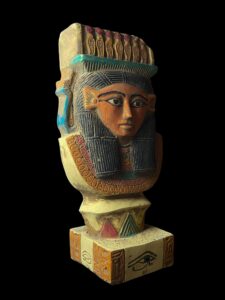 Large Goddess Hathor Statuette, Statue for the Egyptian Goddess Venus - Image 4