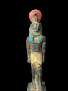 Lioness Goddess Tefnut carved made in Egypt - Image 4