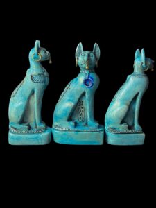 Egyptian Bastet Cat Statue Family: Home Decor Figurine - Image 4