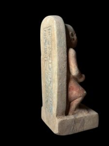 Ancient Egyptian Limestone Dwarf Statue - Image 4