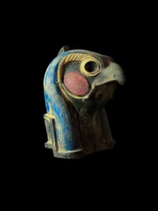 Basalt Horus Statue: Egyptian God of the Sky, Falcon Art - Image 4
