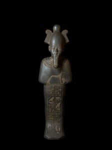 Basalt Egyptian God Osiris Statue: Unique Statuette - Image 4