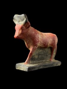 Handmade Goddess Hathor Statuette: Egyptian Cow Art - Image 4