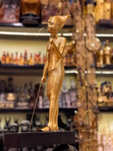 King Tutankhamun Statue on Leopard: Egyptian Museum Replica - Image 4