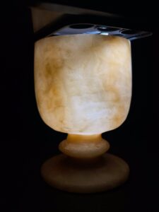 Egyptian Alabaster Cup: Handcrafted Home Decor - Image 4