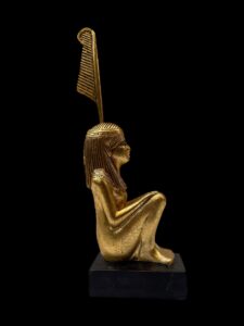 Golden Ma'at Statue: Egyptian Goddess of Justice - Image 4