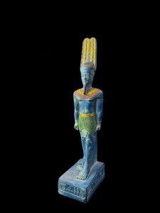 Egyptian God Amun Statue: Museum Replica - Image 4