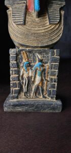 Egyptian King Tutankhamun Statue with Horus and Cleopatra - Image 4