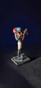 Egyptian pharaoh hunting Gazelle with Jackal Dog scene. - Image 4