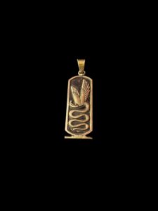mighty uraeus cobra pendant Necklace with Egyptian symbols. Cobra amulet, Cobra necklace with pharaonic symbols - Image 4