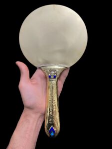 Goddess Hathor Mirror, Ancient Egyptian Mirror of Hathor , Ancient Egyptian religious artifacts, Mirror museum collections. - Image 4