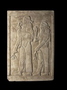 Men bringing offerings relief , relief from the Palace of Sargo, assyrian art Sculpture - Image 4