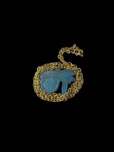 Eye of Horus amulet from Ancient Egypt, Eye of Horus / Eye of RA pendant necklace made from porcelain - Image 4
