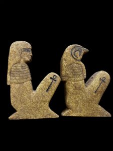 Ancient Egyptian Canopic Jars: Sons of Horus Figurines - Image 4