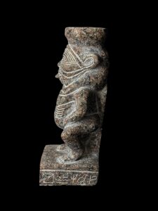 Hand-Carved God Bes Statue: Egyptian Art Home Decor - Image 4