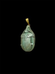 Egyptian Scarab pendant necklace, The decorative Good luck scarab in Ancient Egypt. - Image 4