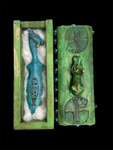 Egyptian God Anubis Coffin: Isis, Sekhmet & Scarab Beetle - Image 4