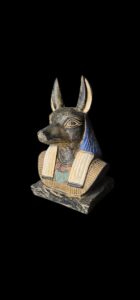Egyptian God Anubis Bust: Altar Statue - Image 4