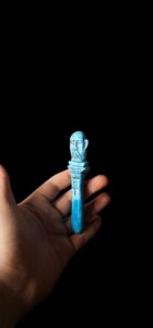 Hand Carved God Bes Statue: Egyptian Stone Art Decor - Image 4