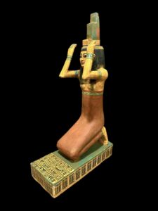 Vintage Goddess Isis statue, unique Isis goddess Statue. - Image 4