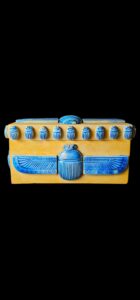 Egyptian Domino Game Set: Winged Scarab Box, Pharaonic Decor - Image 4