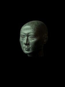 Pharaoh Psamtik Head statue made of Diorite stone. - Image 4