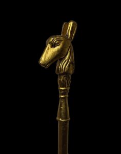 Sceptre staff, Head of Anubis Waz sceptre. Ancient Egyptian waz-scpetre - Image 4
