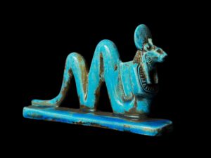 Ancient Egyptian Sekhmet Statue: Lion Goddess with Cobra Body - Image 4