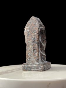 Egyptian High Priest Statue: Wadjet Cobra & Hathor Sun Disk - Image 4