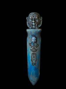 Hand-Carved God Bes Statue: Egyptian Art Home Decor - Image 4