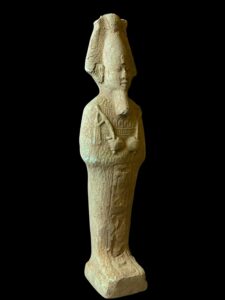 Vintage Stone Egyptian God Osiris Statue - Image 4