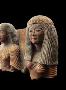 Rare Egyptian Queen and King Statue: Ancient Egypt Decor - Image 4