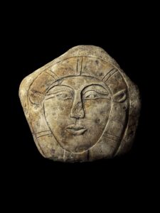 Carved Rock Goddess Hathor Statue: Egyptian Museum Replica - Image 4