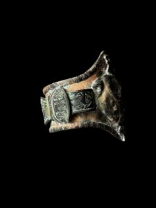 Vintage Bronze Goddess Sekhmet Bracelet - Image 4