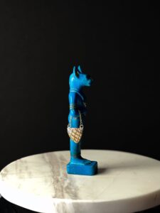 Porcelain Bastet Cat Statue: Ancient Egyptian Goddess Decor - Image 4