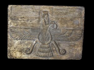 Old Ahura Mazda -Persian Achaemenid wall art relief. Zoroastrian god of truth - Image 4