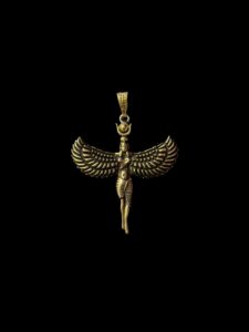 Rare Goddess Isis Pendant, Divine Isis Amulet, For Inner Strength and Wisdom, Ideal Gift for Spiritual Seekers, Made in Egypt, Hathor crown - Image 4