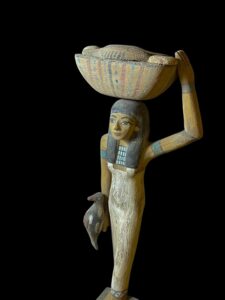 Egyptian Offering Bearer Statue Replica: Ancient Farm Life Art - Image 4