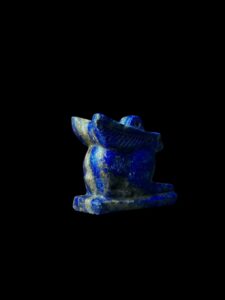 Lapis Lazuli Goddess Unut Amulet: Egyptian Rabbit Statue - Image 4
