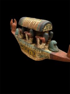 Egyptian Museum Ship Statue: Royal Memorial Procession Replica - Image 4